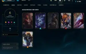 Esmeralda Iv (1/5 Md5) [Nível 33, 31 Campeões,6 Skins] Promo