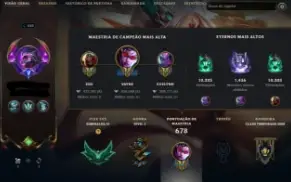 Conta antiga de LOL! 2015.