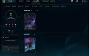 Conta de lol platina