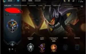 League of Legends conta boa e barata