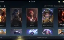 Conta wild Rift 4 passes de elite e 21 skins