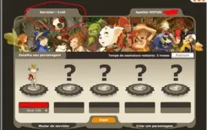 CRA LV 196 DOFUS RETRO SERVIDOR CRAIL RECÉM FUNDIDO