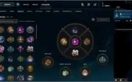 Conta LoL all champ, 32 skins, 5 paginas runas, 29 emots