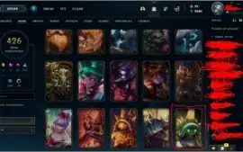 Conta legue of legends high tier