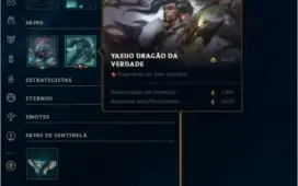 SMURF GOLD I SKIN YASUO DRAGÃO DA VERDADE