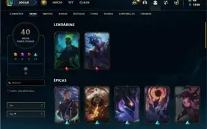 Bronze 4 com 105 Champs e 40 Skins