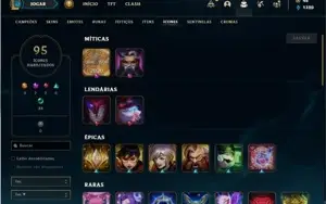 Bronze 4 com 105 Champs e 40 Skins
