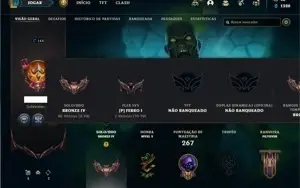 Bronze 4 com 105 Champs e 40 Skins