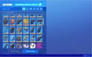 conta de fortnite 204 skins com renegade e caveirao roxo