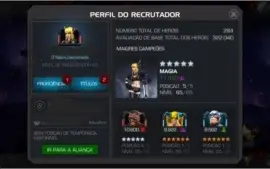 conta marvel torneio de campeoes