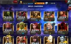 conta marvel torneio de campeoes