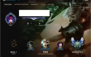Conta diamante 5 101 campeoes 137 skins