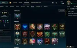 Conta Platina level 100. 407 skins !
