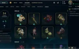 Conta Platina level 100. 407 skins !