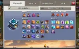 Clash Of Clans CV 13 Semi Full + Royale vinculada + Brawl