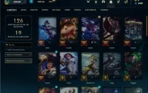 Conta bronze 2 com 42 Champs e 14 Skins (Mais de 50 Jogos)