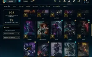Conta bronze 2 com 42 Champs e 14 Skins (Mais de 50 Jogos)
