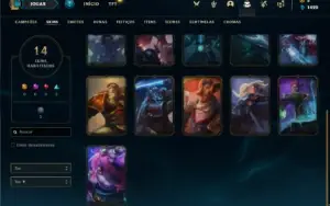 Conta bronze 2 com 42 Champs e 14 Skins (Mais de 50 Jogos)