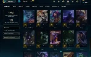Conta bronze 2 com 42 Champs e 14 Skins (Mais de 50 Jogos)