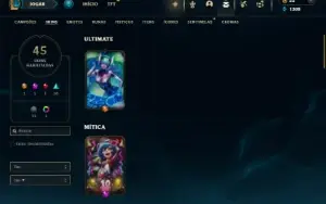 Unranked com 110 Champs e 45 Skins ( MID / SUP )