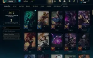 Unranked com 110 Champs e 45 Skins ( MID / SUP )