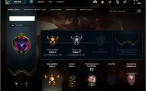Conta ouro 4 com com 5 skins e 24 champs