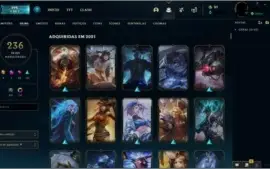 Conta platina 3, muitas skins