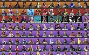 conta fortnite com salve fundador e 152 skins.