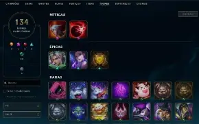 Conta de League of Legends e Valorant