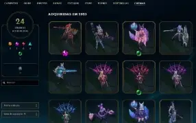Conta de League of Legends e Valorant
