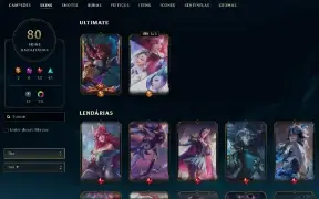 Conta de League of Legends e Valorant