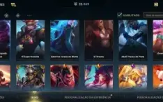 Conta lol wild rift com muitas skins