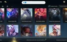 Conta lol wild rift com muitas skins