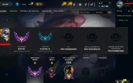 Conta MESTRE LoL // 62%WR - MESTRE 600 PDL