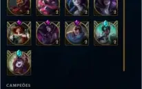 CONTA LOL  DIAMANTE 2 TFT + 292 SKINS -  MESTRE S8 S9 MMR D1