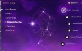 Xiao , Keqing (c1) e Falcão
