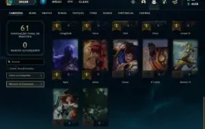 Conta prata 3 com 32 Champs e 19 Skins + 400 RP