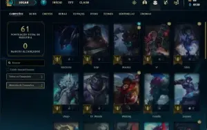 Conta prata 3 com 32 Champs e 19 Skins + 400 RP