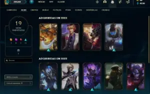 Conta prata 3 com 32 Champs e 19 Skins + 400 RP