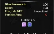 Conta PXG nível 200