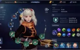 CHAR MIR4 LEVEL 45 + 44K POWER 4F SNAKE VALLEY