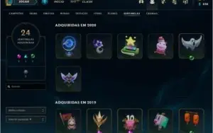 PLATINA 3 - 83 SKINS - 5 CAMPEÕES PARA TER TODOS