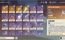 Genshin impact Ganyu + Amos e Ayaka + Cortadora da Neblina R