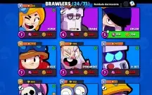 Conta 24 Brawlers com domínio e acessorio | emoje raro | 3.5