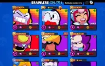 Conta 24 Brawlers com domínio e acessorio | emoje raro | 3.5