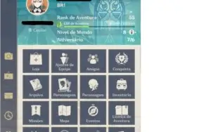 Conta Genshin AR 55, 7 Personagens 5 estrelas