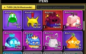 Blox Fruits Lendária Garantida - Venom Inv - Intens - Level