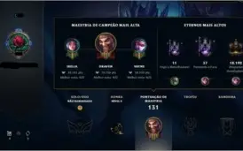 Conta de lol, champs skins e mais.