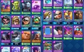 CLASH ROYALE NÍVEL 13 COM 72 CARTAS FULL 15 SKINS 70 EMOTES