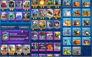 CLASH ROYALE NÍVEL 13 COM 72 CARTAS FULL 15 SKINS 70 EMOTES